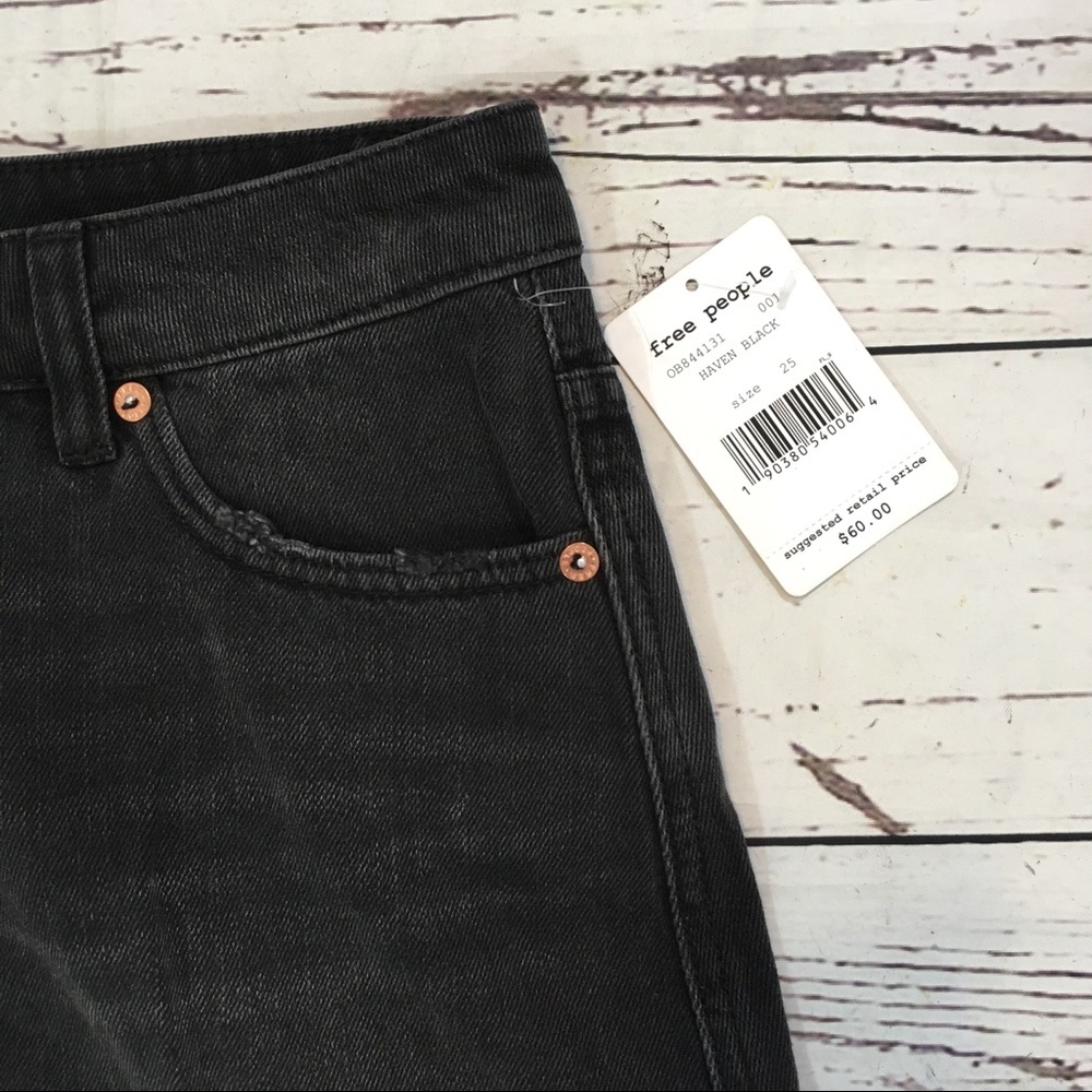 Free people distressed zip it up skirt NWT - Picture 7 of 9
